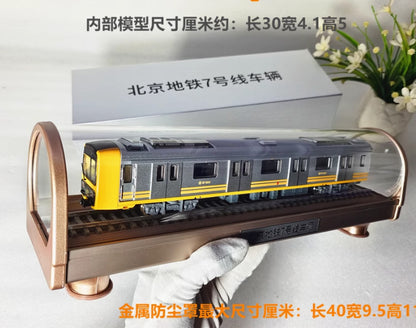 1:68 Vehicles of Beijing Subway Line 7 Train Passenger Car 40CM Diecast Model