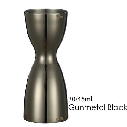 Cocktail Jigger 30ml 45ml Stainless Steel Two Sided Flip Measuring Cup Bar Tools