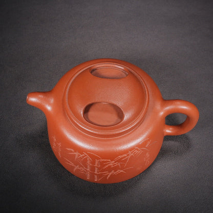 Chinese Yixing Zisha Clay Handmade Exquisite Teapot（牛盖 底款：顾景舟）