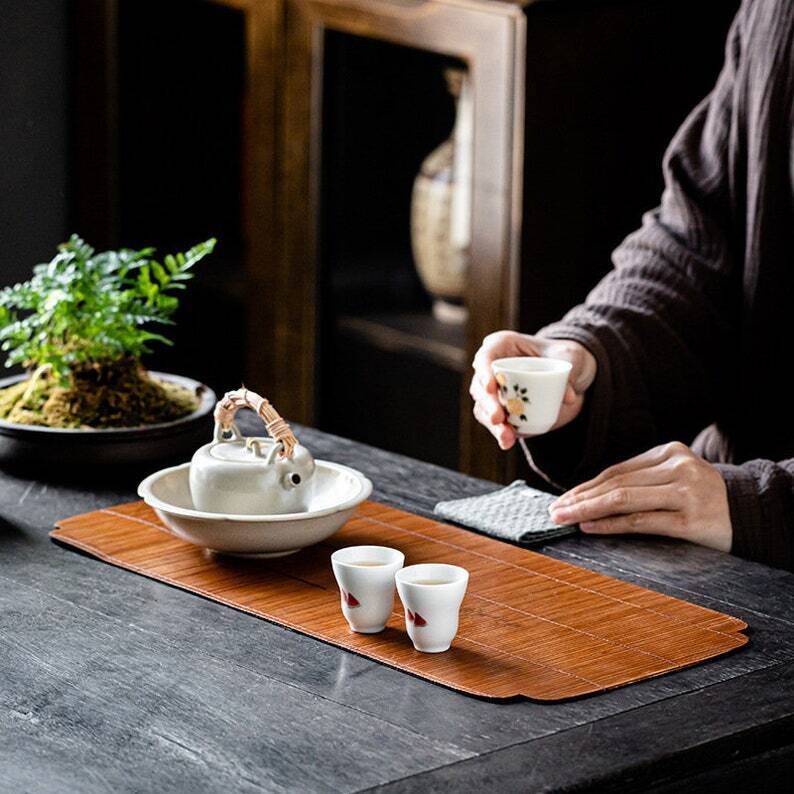 Bamboo Tea Table Runner|Table Runner|Tea Accessories|Home Decor