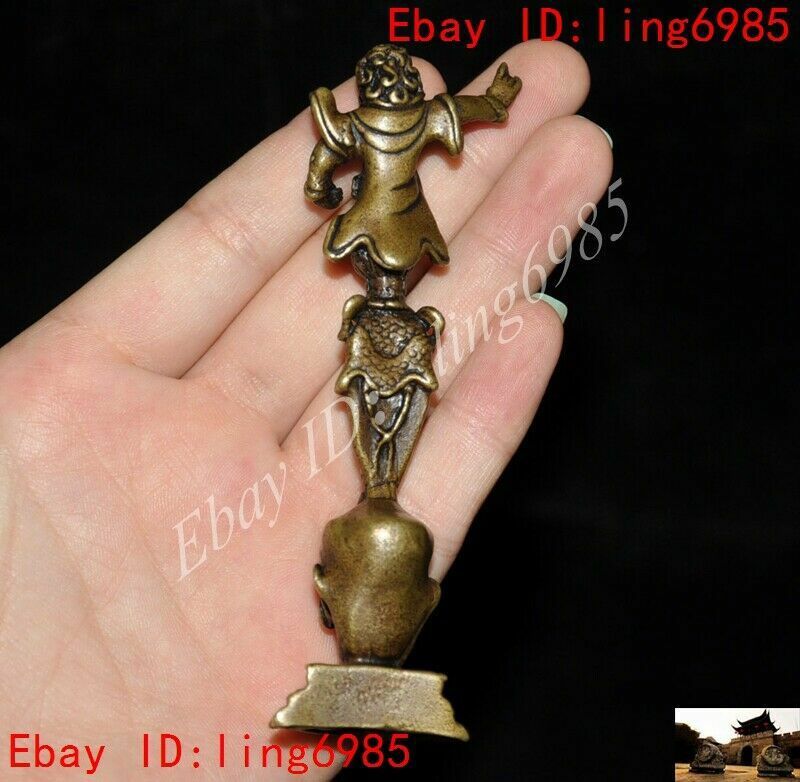Tibetan Buddhism bronze Skull Mahakala Vajra Phurpa Dagger equipment Faqi