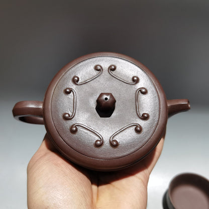 Chinese Yixing Zisha Clay Handmade Exquisite Teapot （升锣套壶 底款：顾景舟)