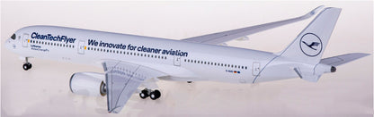 1:200 33CM Hogan Lufthansa AIRBUS A350-900 Passenger Aircraft ABS Plastic Model