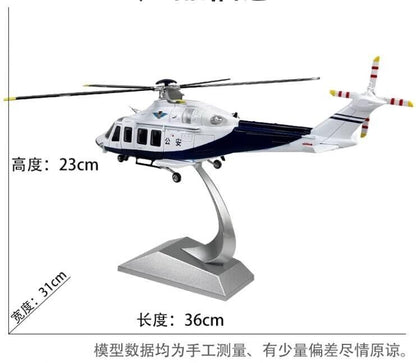 1:32 36CM AW-139 Helicopter Plane Airplane Diecast Military Aircraft Model