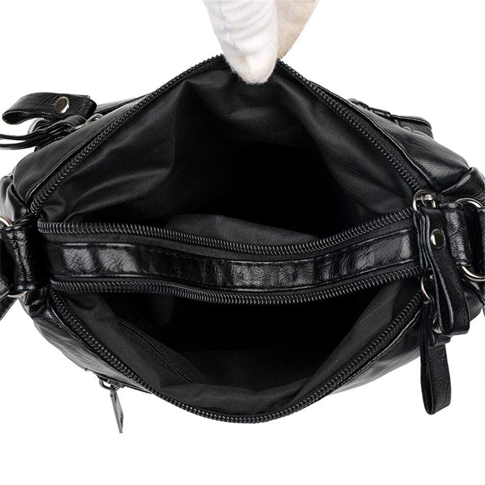 Shoulder Bag Synthetic Leather Luxury Handbag Purse Crossbody Tote Bag Polyester