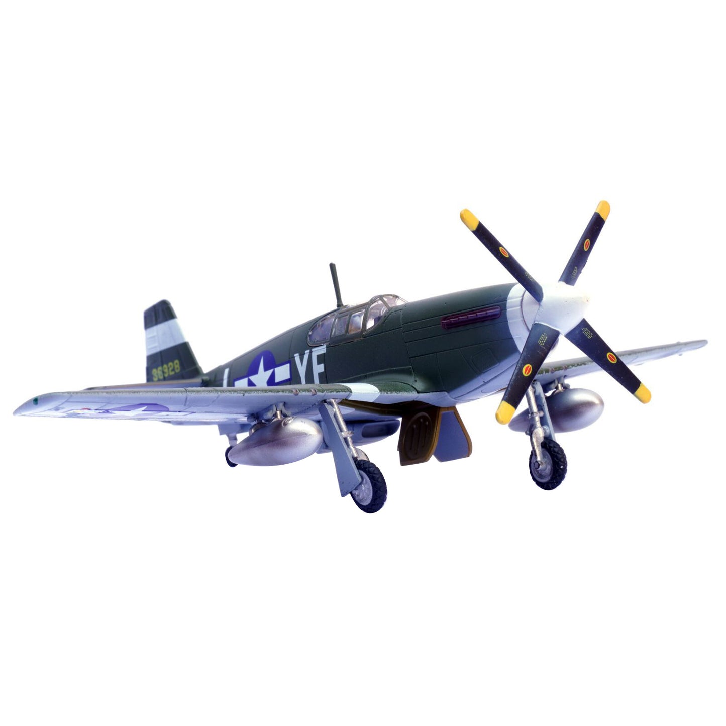 New 1/72 Scale Diecast Alloy WWII US P-51B Mustang Fighter Finished Model