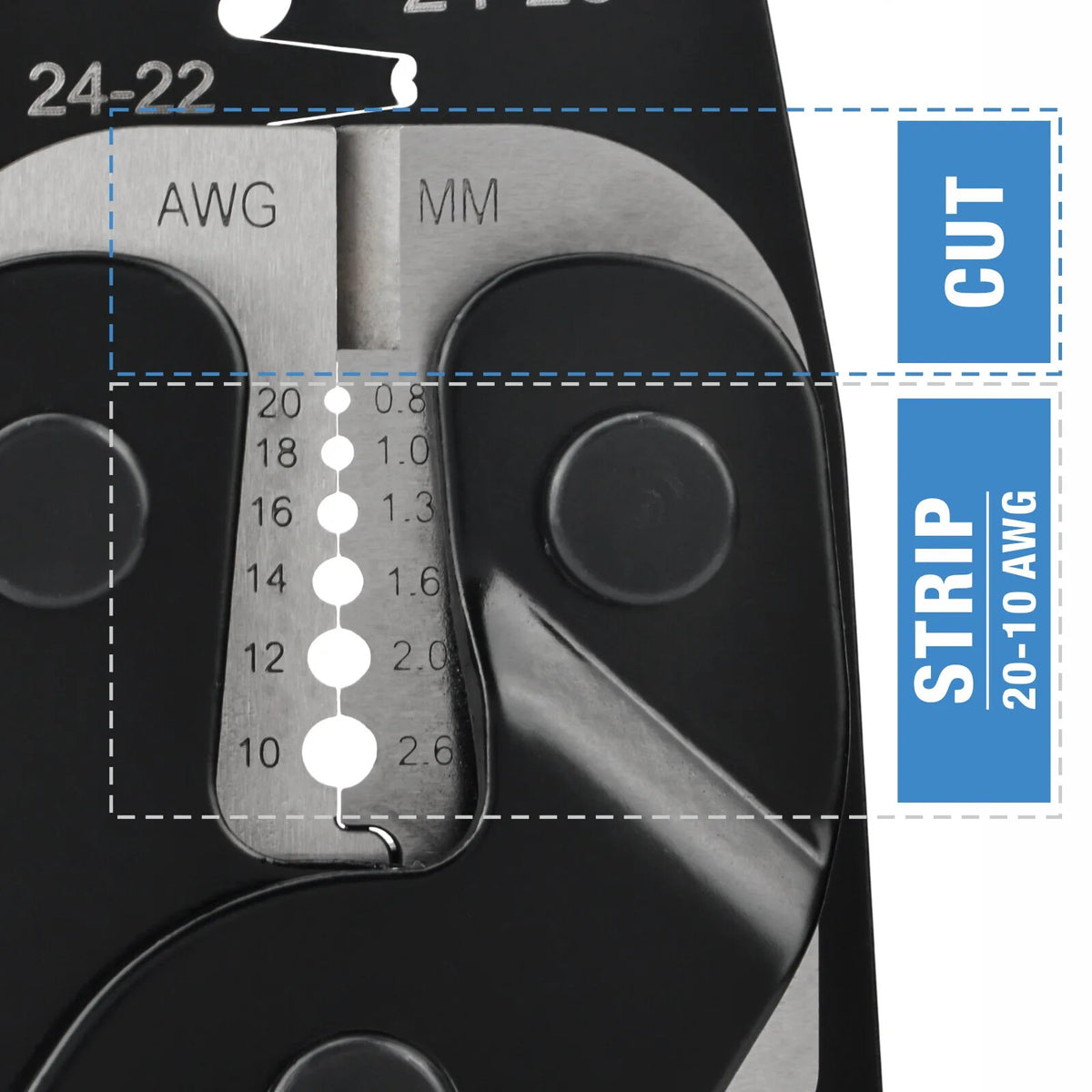 IWISS IWC-1424AB Terminals Crimping Plier Automotive Waterproof Connectors Clamp