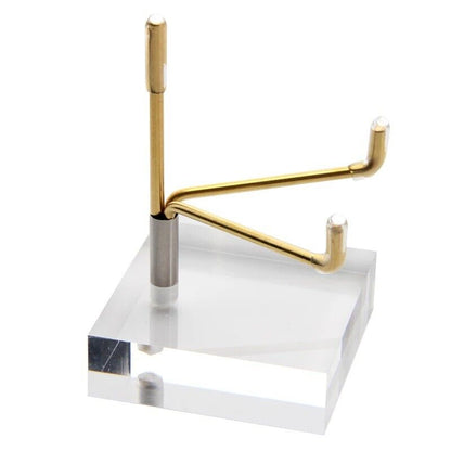 Crystal Stone Stand Metal Acrylic Shelf Display Easel Rack Jewelry Storage Decor