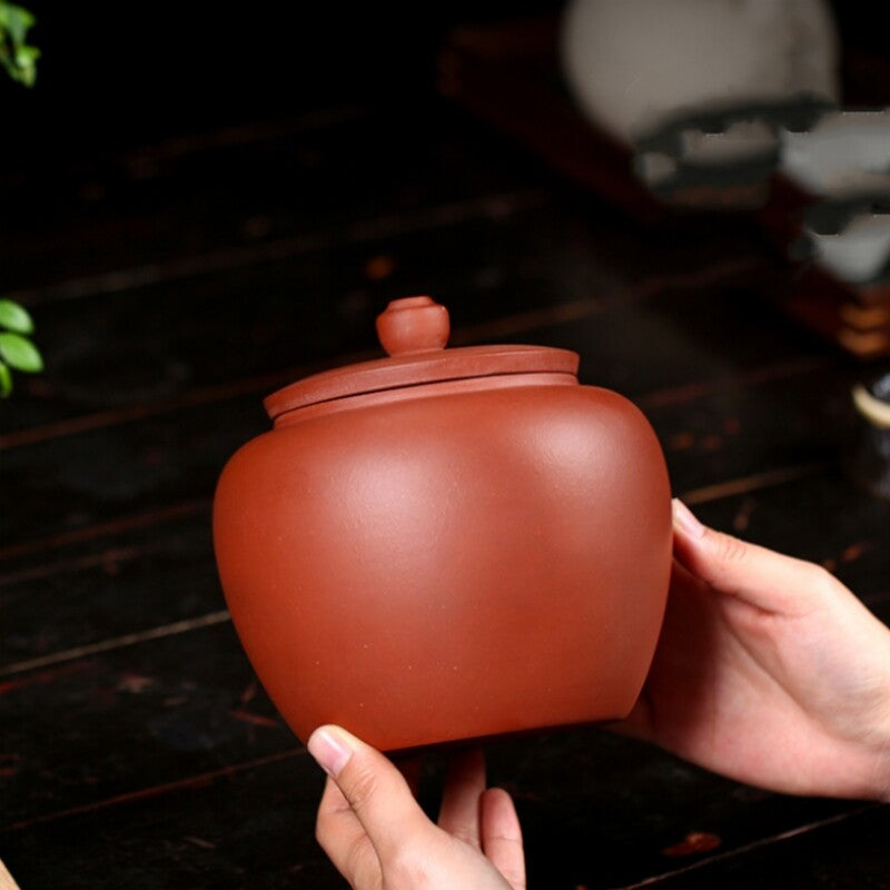 Purple Clay Tea Canister Airtight Tea Storage Container Tea Caddy Moisture-proof