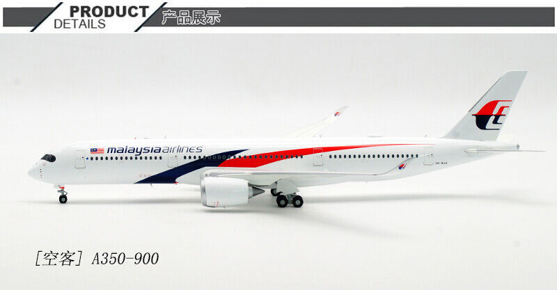 1:200 33CM JC WINGS MALAYSIA AIRLINES A350-900 Passenger Airplane Diecast Model