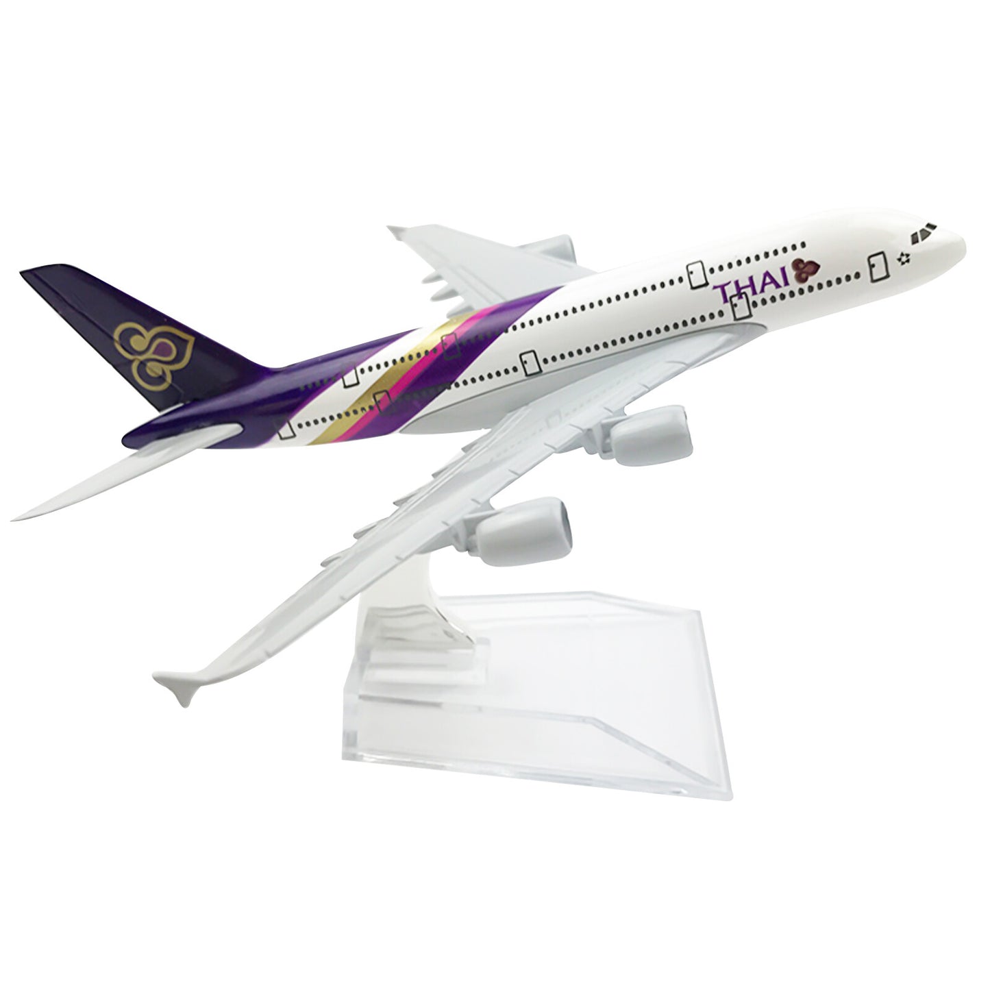 1:400 16cm A380 Thailand Airlines Alloy Plane Model Civil Airliner Ornaments