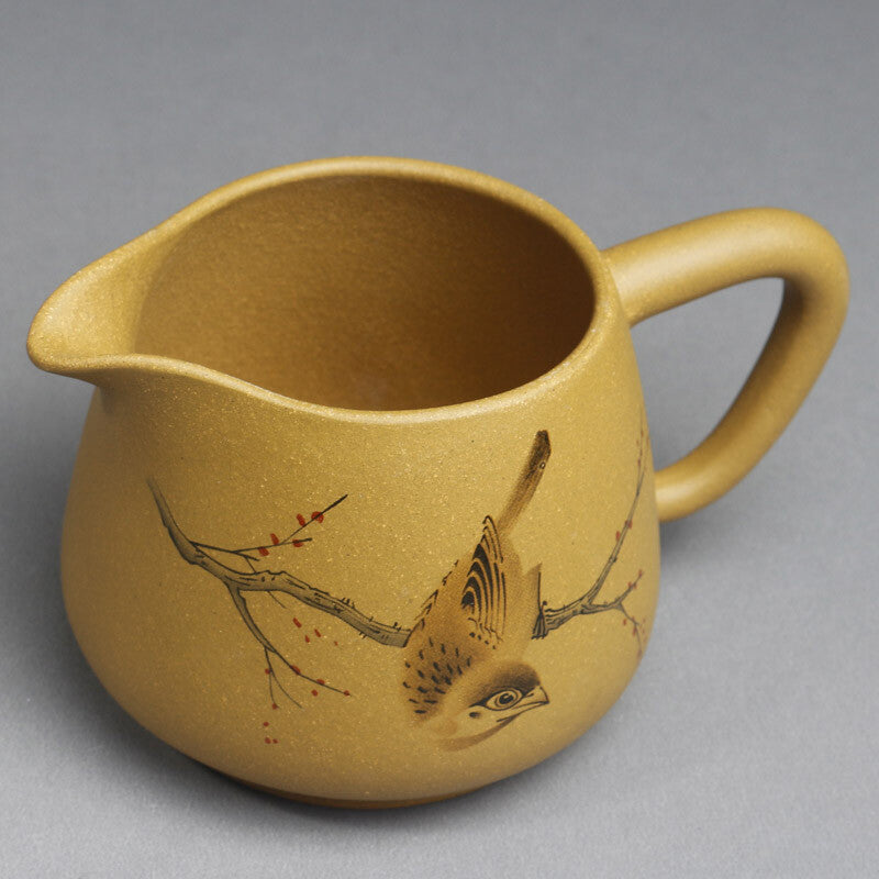 260ml Yixing Purple Sand Tea Ware Gold Section Clay Cup Kung Fu Tea Set