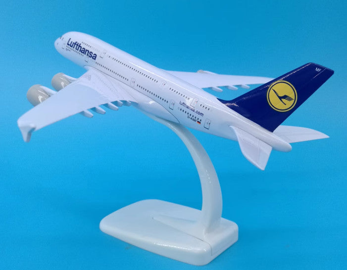 20CM Lufthansa AIRBUS A380 Passenger Aircraft Diecast Airplane Aeroplane Model