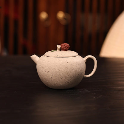 90cc Yixing Handmade Zisha teapot white Duan Clay Lychee Gongfu hu Tea pot