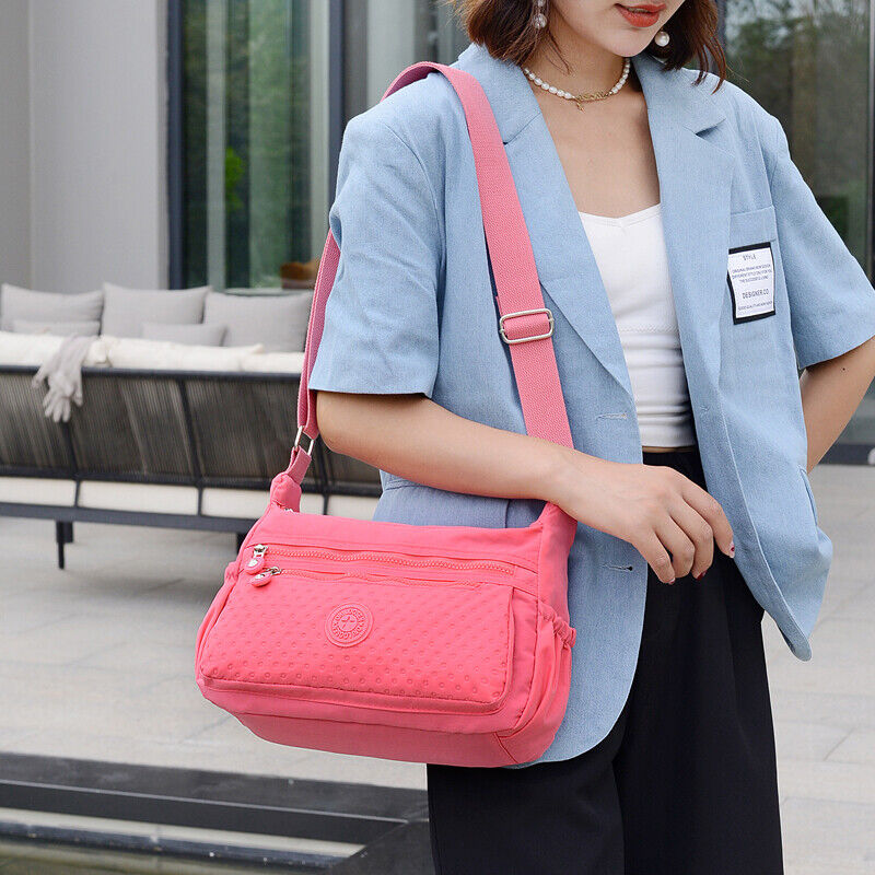 Women's Crossbody Bag Nylon Shoulder Bags Top-handle Ladies Handbag Travel Tote