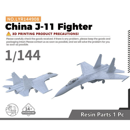 Yao's Studio LYR144908 1/144 Military Model Kit China J-11 Fighter