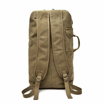 Canvas Backpacks Multi-functional Shoulder Bag Foldable Outdoor Large Rucksack