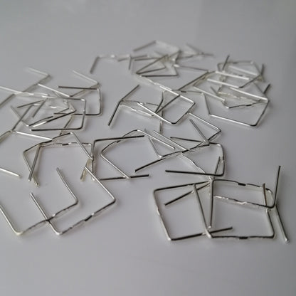 150pcs 12mm Double Twist Connector Pin Chrome Chandelier Lamp Crystal Prism Part
