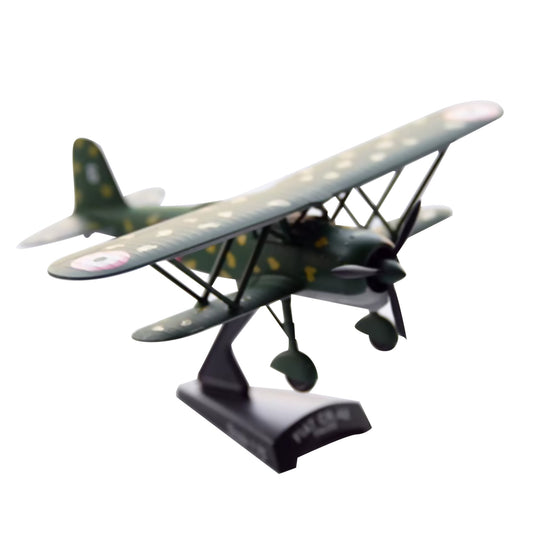 1:75 Italian Fiat CR.42 Eagle Fighter Alloy Aircraft Model Plane Souvenir Gift