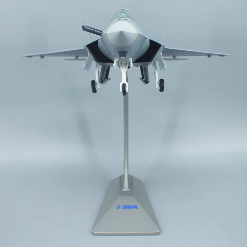 1:32 49CM J-35A Stealth Fighter Jet Army Plane Diecast Military Aircraft Model
