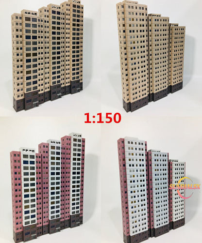 1:150 Scale High Rise Architecture Skyscraper Office Building City Model Scene