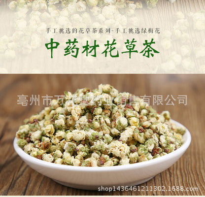 Green Plum Blossom Flower Tea - Japanese Apricot Flower Bud Herbal Tea, Bulk