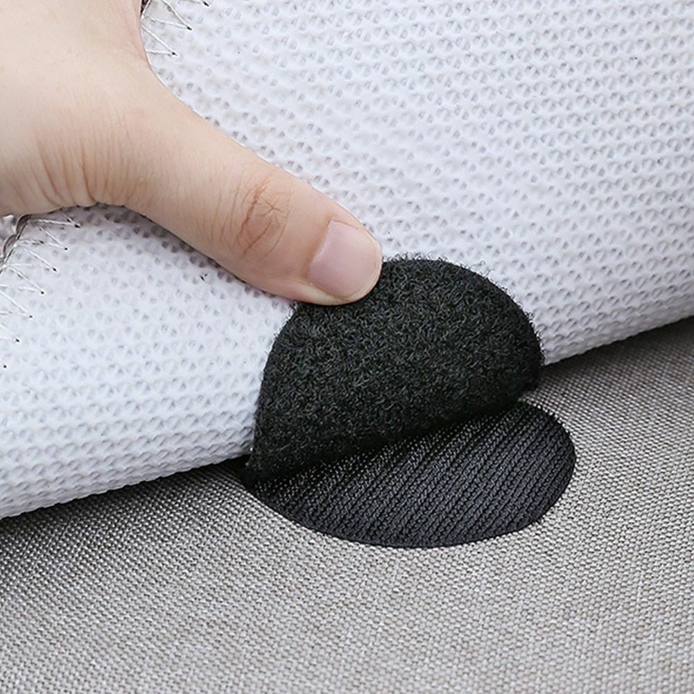 20pcs/10 Pairs Anti Curling Carpet Tape Rug Gripper Secure Sheets Corners Flats