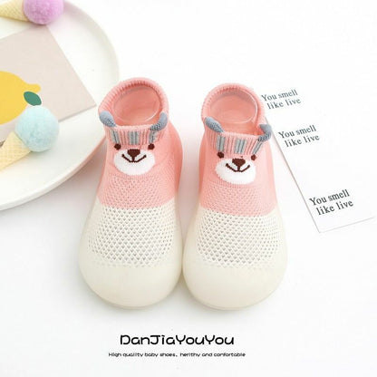 Sock Shoes Baby Boys Girls Autumn Non-slip Floor Kids Soft Rubber Toddler Knit