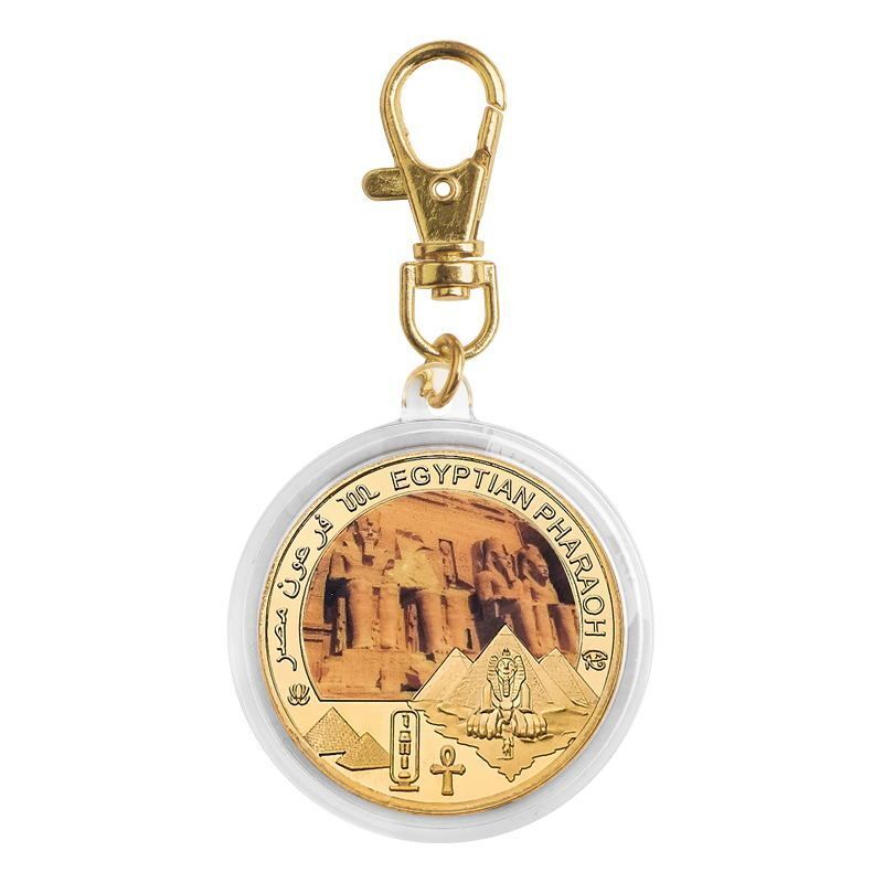 Commemorative Challenge Coins Egyptian Pharaoh Gold Plated Craft Souvenir 1.57in
