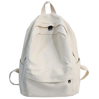 School Backpack Women Cotton Canvas School Bag Girl Backpacks Ladies