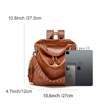 Celela Women Backpack Student One-shoulder Strap Boston Bag Travel Commuter Bag