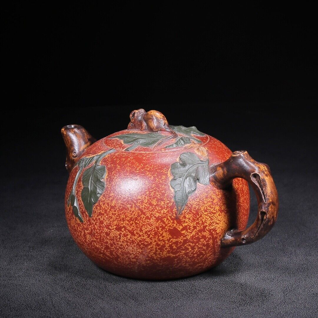 Chinese Yixing Zisha Clay Handmade Exquisite Teapot （小老鼠 底款：蒋燕庭）