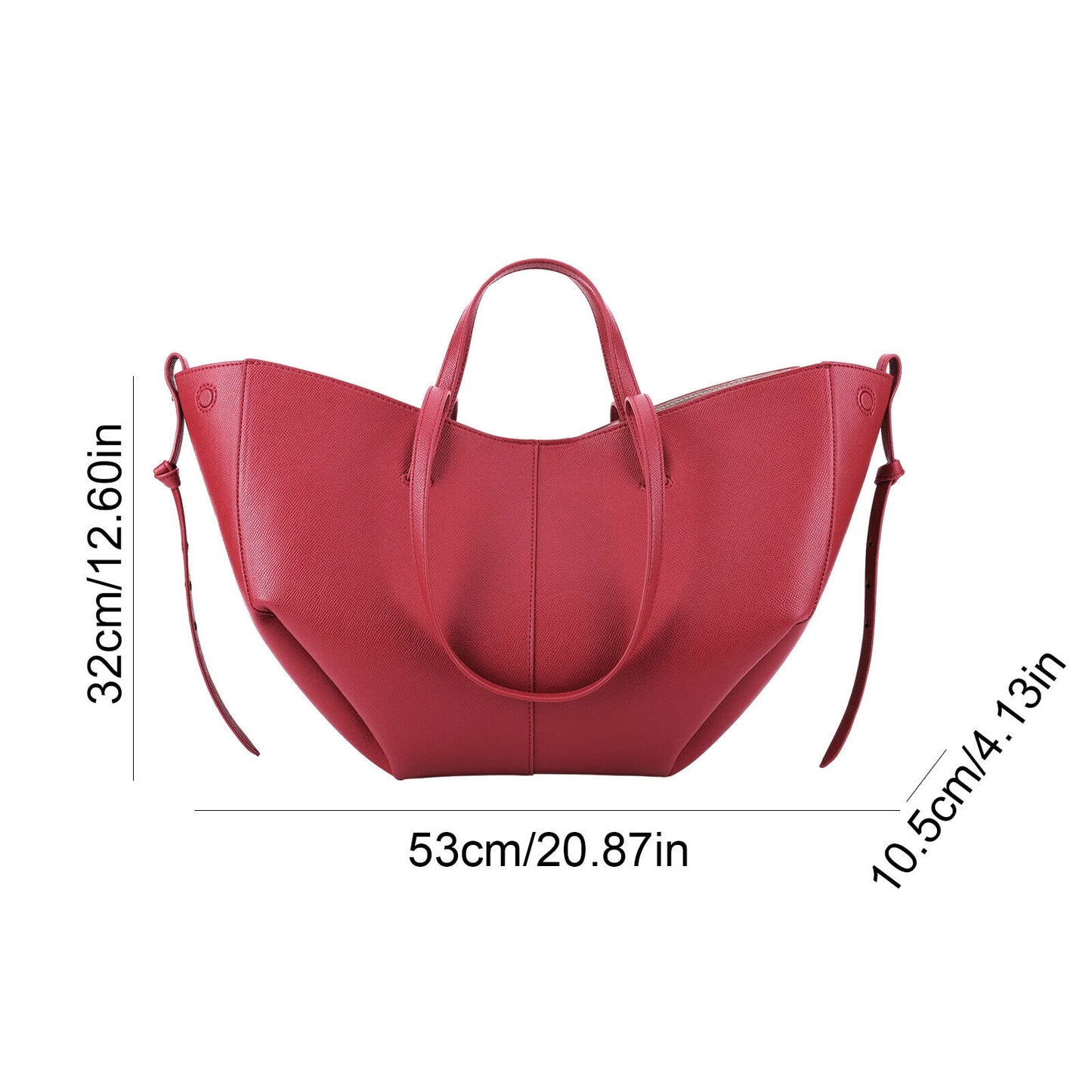 Ladies Bag Women PU Leather Chic Shoulder Bag Purse Commuting Tote Handbag