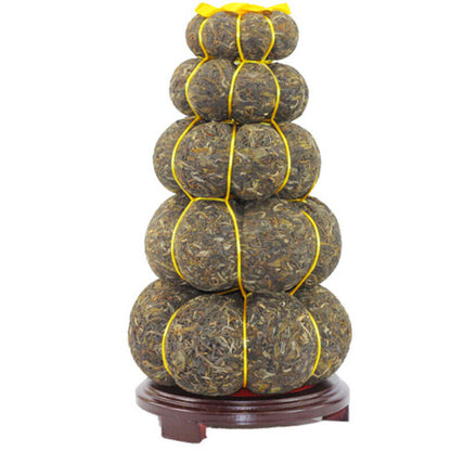 3000g 5 Layers Pumpkin Gourd Type Craft Pu'er Gift Tea Yunnan Pu-erh Green Tea
