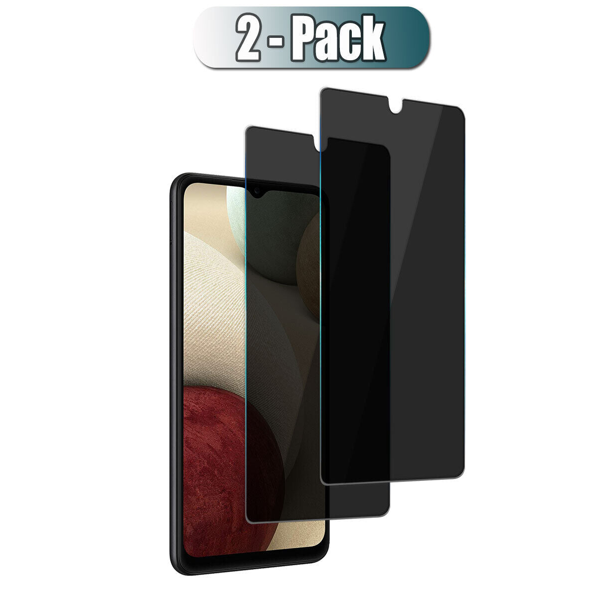 For Samsung Galaxy A12 4G 5G Privacy Tempered Glass Anti-Spy Screen Protector - Thumbnail 4