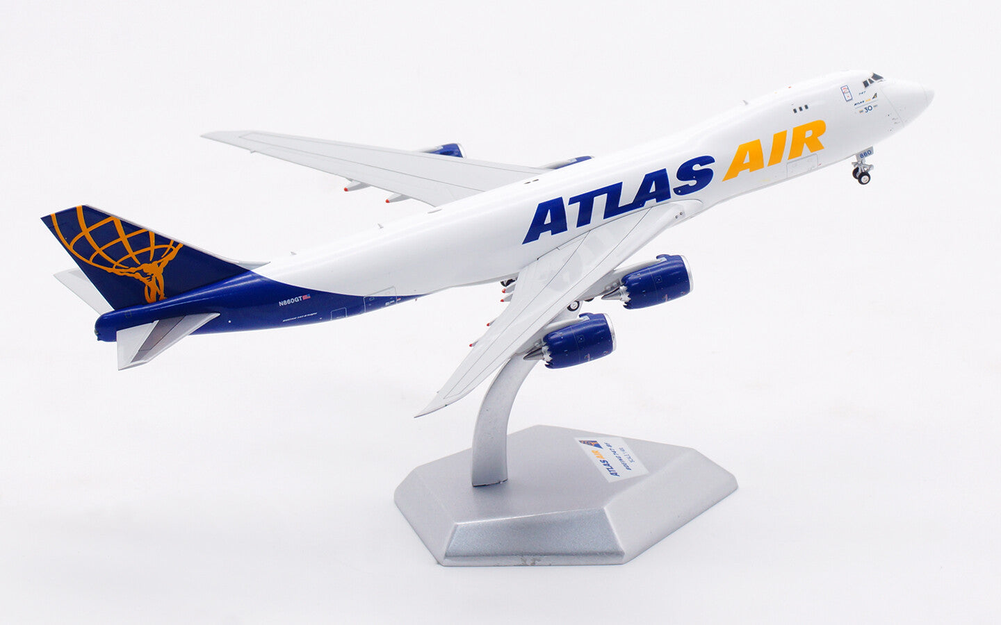 1:400 HX Models ATLAS AIR BOEING 747-8 Passenger Airplane Diecast Aircraft Model