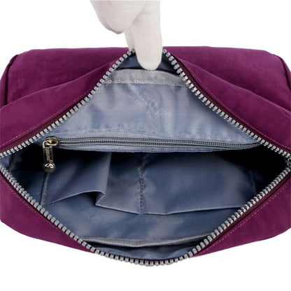 Waterproof Nylon Messenger Bag Small Shoulder Purse Crossbody Handbags 25*9*17CM