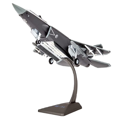 1:48 31CM China J-31 Gyrfalcon Stealth FC31 Fighter Plane Diecast Aircraft Model
