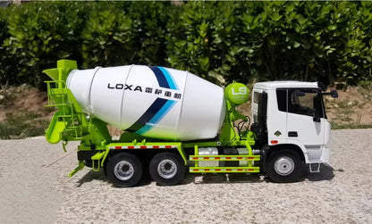 1:24 38CM LOXA ETX 8*4 Mixer Mixing Truck Construction Equipment Diecast Model