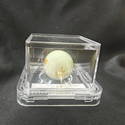 3cm Luminous Pearl Ornament Golden Dragon Pattern Glow Ball Desktop Decor