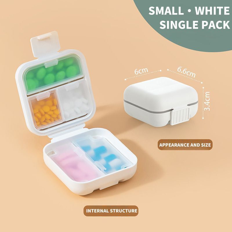 Pill Organizers 8-5 Grids Portable Moisture Proof Travel Medicine Box Container