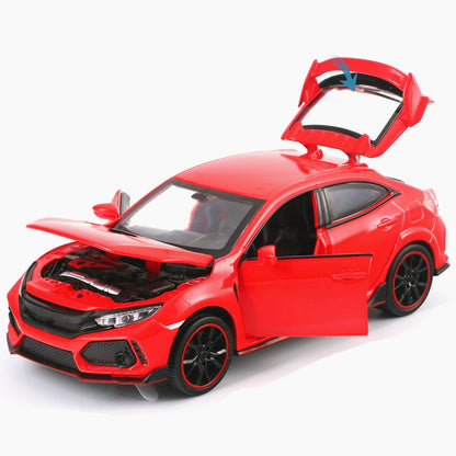 1:32 Diecast Alloy Pull Back Function Model Toy Car With Sound&Light Effect