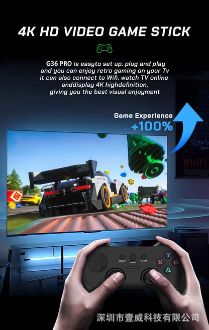 G36 PRO game console TV set-top box 4K dual system wireless home play console