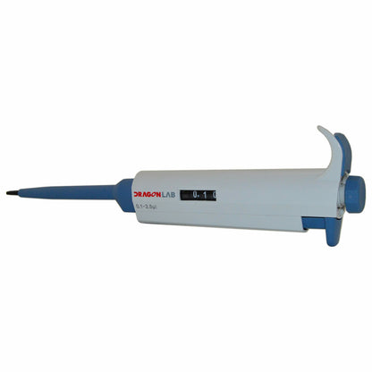 DragonLab 0.1-2.5µl TopPette Single Channel Adjustable Volume Mechanical Pipette