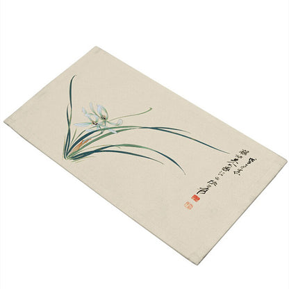 Velvet Fiber Tea Towel Water Absorbent Towel For Tea Set Pot Zen Style Lotus New