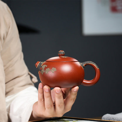 Teteras Marked Teapot Ball Shaped Infuser Holes Real Yixing Zisha Xishi Pot