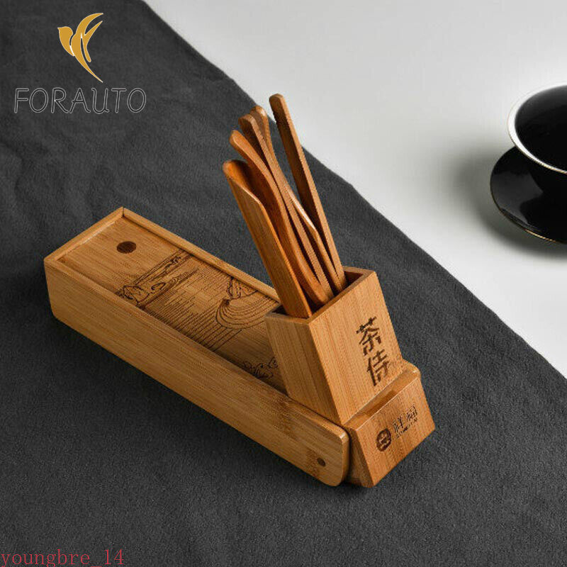 Chinese tea set bamboo kung fu tea ceremony accessories storage tea pot -