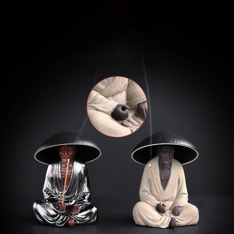 Ceramic Tea Strainer Filter Chinese Kongfu Porcelain Tea Filter Buddha Monk