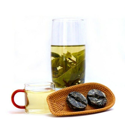 Spring BingDao Ancient Pu'er Tea Raw Pu'er Mini Cake Tea Uncooked Pu'er Tea-