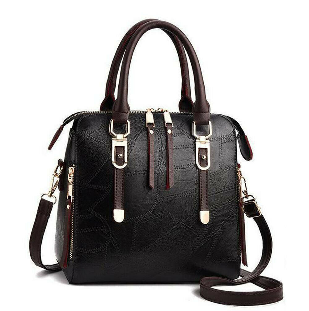 Women's PU Leather Handbags Crossbody Bag Tote Messenger Ladies Shoulder Purse